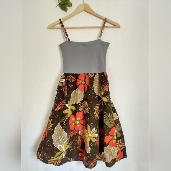 60"s 90's Vintage Retro Fairycore Cottagecore Grunge Floral Dress Size Small - Picture 7 of 8